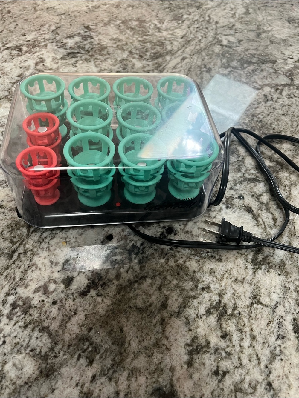 vintage Clairol Lock 'n Roll hot hair roller set